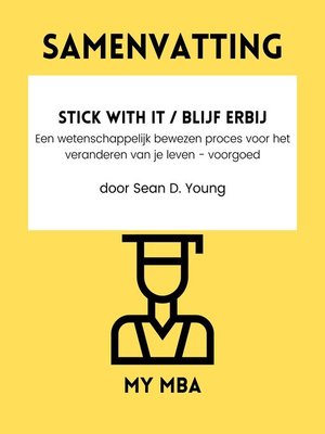 cover image of Samenvatting--Stick with It / Blijf Erbij